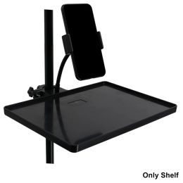 Accessories Shelf Microphone Stand Holder ABS For Small Items Durable Sound Card Tray Height Adjustable Multi Functional Storage Organizer