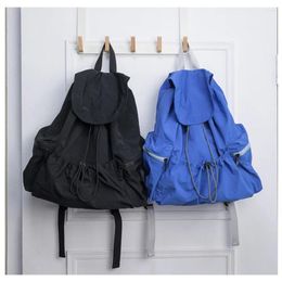 School Bags Travel Daypacks Large Capacity Backpack Casual Fashion Bookbags Pleated Drawstring For Teens Student Girl Schoolbag