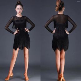 Stage Wear Woman Latin Dance Dresses Standard Ballroom Dancing Training Costumes Fashion Dress Salsa Clothes Women 2024