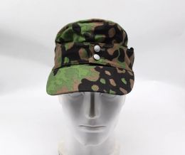 Caps Military War Reenactments Replica WWII WW2 German Army Camo Cap Camouflage Hat Spring Plane Tree Colour 　