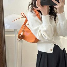 Hobo Ruffle Handle Bowknot Butterfly Shoulder Bag Oxford Embroidery Nylon Bow Tote Coin Purse Wallet Phone