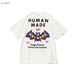 Human Made T Shirt Fun Print Bamboo Human Made Cotton Short Sleeve Humanmade T-shirt for High End Luxury Lightweight Breathable Fashionable and Handsome 4623