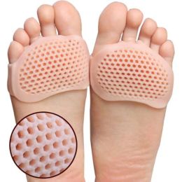 Tool 2pcs Silicone Metatarsal Pads Toe Separator Pain Relief Foot Pads Orthotics Foot Massage Insoles Forefoot Socks Foot Care Tool