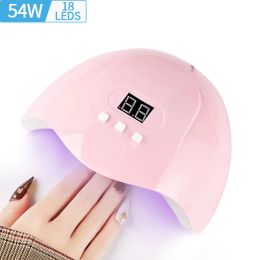 Dryers LINMANDA Mini Wave 18 UV LEDs Gel Nail Polish Dryer Lamp 54W Nail Phototherapy Machine Professional Manicure Tool Equipment