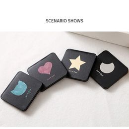 2024 Foldable Makeup Mirror Mini Square Makeup Vanity Mirror Portable Hand Mirrors Double-sided Compact Mirror Pocket Cosmetic Mirrorfor Mini Square Vanity Mirror