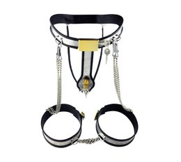 Amazing Price Bondage Sex Toy Stainless Steel Female Underwear belt Thigh Inhibition For Party Adult A1856941657