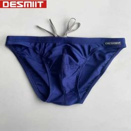 Men's Swimwear Desmiit Swimwear Mens Swim Briefs Sexy Bikini Swimming Trunks For Man Mini Swimsuit Gay Shorts Beach Zwembroek Heren Slips Sunga d240424