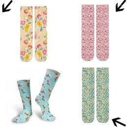 Women Socks Creative Floral Printing Stockings Art 3D Romantic Petal Men And Harajuku Unisex Funny Boutique Gift