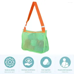 Storage Bags Baby Toys Beach Bag Capacity With Adjustable Strap For Seashell Quick Dry Mesh Travel