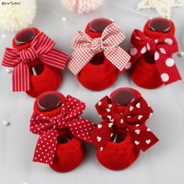 Tights BornToGirl 012M Newborn Cotton Socks Bow Infant NonSlip Socks Baby Girl Socks Baby Girl Socks Spring Summer Autumn Winter