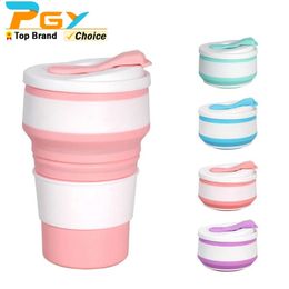 Collapsible Coffee Cup 2 Pack Portable Foldable Travel Coffee Mug 350ml Durable and Reusable Camping Cup Silicone Pocke 240420