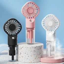 Other Appliances Portable mini air conditioner USB charging portable humidifier atomizer cooling spray humidifier fan suitable for home/office/dormitory J0424