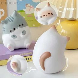 Decompression Toy New Cat Stress Relief Squishy Toy PU Slow Rising Squeeze Antistress Ball Cartoon Table Ornaments Reliever Toys d240424