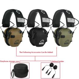 Protector NRR23db Outdoor Tactical Electronic Shooting Earmuff Antinoise Headphone Sound Amplification Hearing Protection Headset Foldable