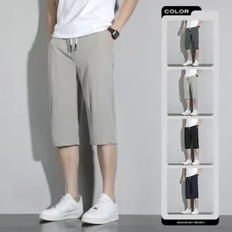 Men's Shorts 2024 Summer Men Large Size Casual Beach Pants Running Sport Straight Short Male Thin Sweatpant Leisure Loose