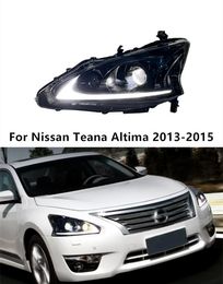 Head Light for Nissan Teana Altima LED Daytime Running Headlight 2013-2015 Turn Signal Dual Beam Lamp Lens