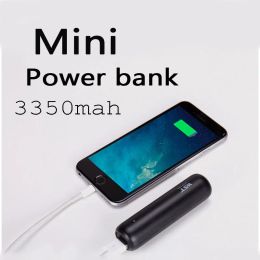 Bank 3350mAh Mini Power Bank Portable Charger Waterproof USB Powerbank External Battery Charging for iPhone Samsung Xiaomi Poverbank