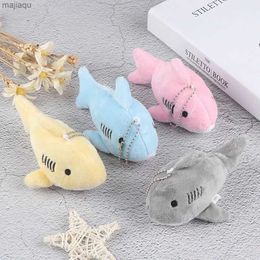 Pluszowe lalki Rozmiar 12cm kluczowy łańcuch Ocean Animal Pluszowa zabawka Mini Kluczowe Darki Darki Prezent Shark Plush Flush Toy Doll Mały pluszowy toyl2404