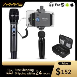 Tripods Comica Cvmws50h Multichannels Smartphone Wireless Microphone with Handheld Transmitter 6 Channels 60m Working Distance