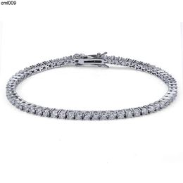 Designer Tennis Bracelet Luxury Bracelets Moissanite Jewelry Men Rise Gold Silver Tenis Iced Out Chain Fashion Jewelrys for Women Party Christmas Gift