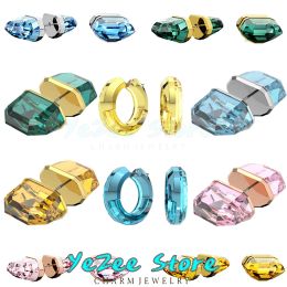 Sets Lucent Octagonal Cut High Quality New Sales Trend Big Ring Earrings Crafted with Craftsmanship Party Christmas Gifts for Women