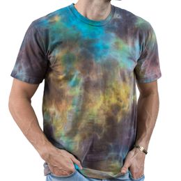 Desert Mens Tie Dye T-shirt Psychedelic Festival Tee Summer Women Fashion Bright and Colourful Casual Short Sleeve Tops Unisex Plus Size