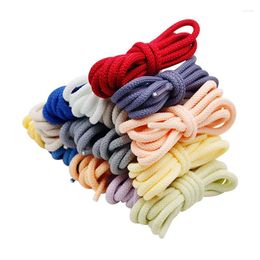 Shoe Parts 1Pair Round Solid Shoelaces Top Quality Polyester Shoes Lace Classic Shoelace Sneakers Boots Air String