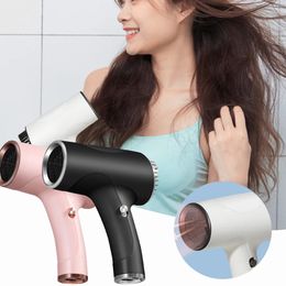 Wireless Rechargeable Hair Dryer Temperature Hair Care Portable Cold Wind Hair Dryer Low Noise Hair Dryer For Outdoor Travel 240423