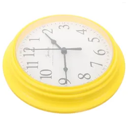 Wall Clocks 9 Inch Clock For Living Room Operated Round Decor Ornament Plastic Office