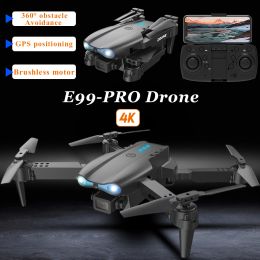 Drones E99 Pro Drone with Camera Professional 4K HD Dual Camera WIFI Optical Flow Dron Obstacle Avoidance Aerial Photography Quadcopter