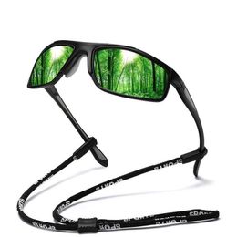 Sunglasses Unisex TR-90 Wrap-around Sports Sunglasses with Interchangeable Lenses for Men Women Finshing Running Polarised Sun Glasses 240423