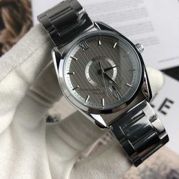 Oujia Mens Quartz Three Needle Calendar Steel Band Accessories Watch Hot Selling Style