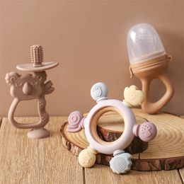1Set Baby Silicone Koala Training Toothbrush Food Grade Toddler Teether Chew Toys Handle Toy For born Gift 240415