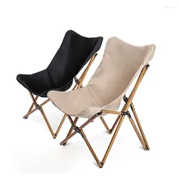 Camp Furniture Camping Moon Chair High Back Folding Portable Travel Rocking Chairs Outdoor Fishing 120Kg Load