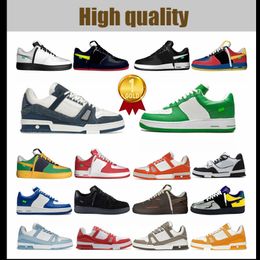 Men Women Luxury casual shoes Leather Sneakers Designer running Shoes Casual Sneaker Platform Mens Sports Trainers popular fashionable Training unisex