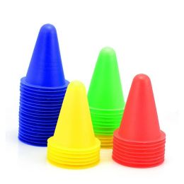 Roller 20pcs Agility Maker Cones for Slalom Roller Skating Training Traffic Cone Sports Flash wheel accessories #A