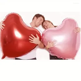 Party Decoration 1pcs 32 Inch Large Love Heart Shape Aluminium Foil Balloons For Valentines Day Birthday Helium Balloon Wedding