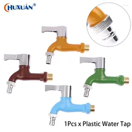 Bathroom Sink Faucets 1Pcs 1/2" Male Thread Washing Machine Faucet Wall Mount Plastic Water Hose Quick Connector Garden Balcony Tap