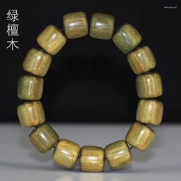 Strand Argentina Green Sandalwood Barrel Beads Hand String Buddhist Bracelet Rosary Wood Ornaments Literary Play Creative