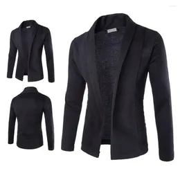 Giacche da uomo Fashion Business Jacket Paint Casual-Down Collar Cardigan Uomini Accessorio