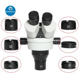 Filters WD165 0.3X 0.5X 0.7X 1.0X 2.0X Barlow Auxiliary Objects Lens Microscope Camera Glass Lens for Trinocular Stereo Zoom Microscope