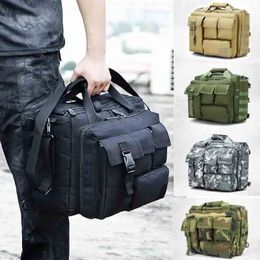 Military Backpack Tactical Molle Nylon Messenger Shoulder Bag Laptop Handbags Briefcase Outdoor Multifunction Climbing Bag 240412