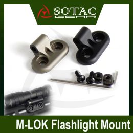 Accessories SOTAC Tactical Flashlight M600DF M640DF M640V DF M340C M340V Rollover Mount For MMLOK Picatinny Rail