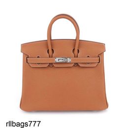 Bag Platinum Handbag Full Womens Hand Sewing Wax Wire All Steel Hardware Togo First Layer Cowhide Street Trend Handmade Genuine Leather