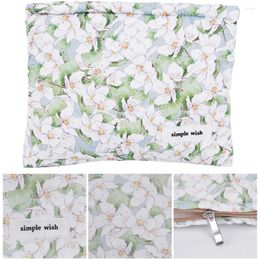 Cosmetic Bags Floral Travel Makeup Pouch Cotton Quilted Organiser Storage Bag With Zipper Case For Women