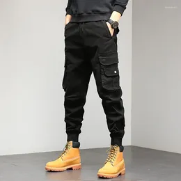 Men's Pants 2024 Men Jogger Sweatpants Casual Pure Cotton Cargo Streetwear Loose Outdoor Male Fashion Trousers T87
