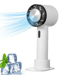 Portable Fan Handheld Personal Fans Hand Held With Base Small Desk 3 Speed Mini For Men Women 240422