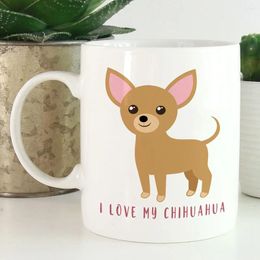 Mugs Coffee Tea Mug I Love My Chihuahua Pet Lovers Dog Breed Birthday Novelty Gift