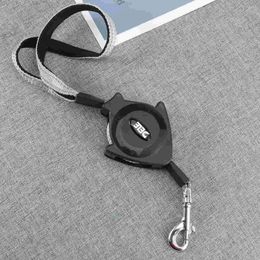 Dog Collars Pet Puppy Cat Automatic Retractable Leash Traction Rope Belt Size (Black)