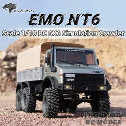 Cars CROSSRC EMO NT6 RTR 6WD 6X6 1/10 RC Electric Remote Control Model Car OffRoad Crawler Adult Children's Toys